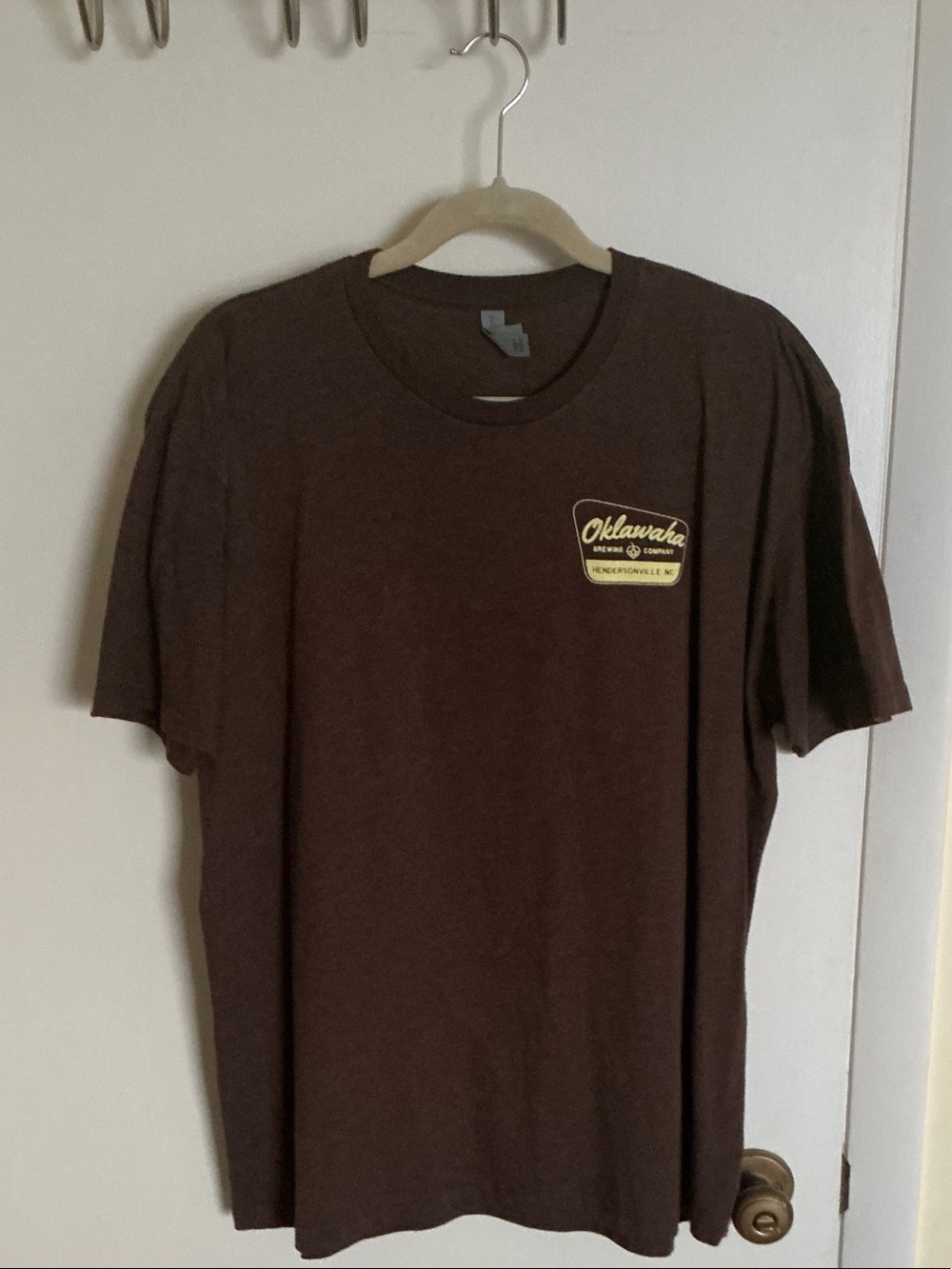 Oklawaha Brown Graphic Crewneck T-Shirt